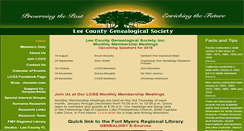 Desktop Screenshot of leecountygenealogy.org