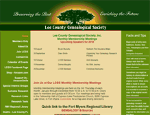 Tablet Screenshot of leecountygenealogy.org